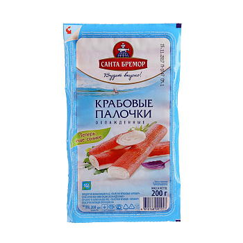 Крабовые палочки САНТА БРЕМОР 200г