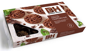 Пирожные BAKER HOUSE Kovis Колечки с шоколадно-ореховым кремом 240г