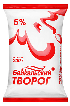 Творог ЯНТА 5% 200г г.Иркутск Продукт без ЗМЖ