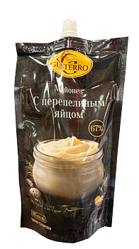 Майонез Gusterro с перепелиным яйцом 67% 400мл д/п