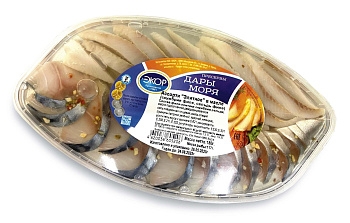 Ассорти ЭКОР Элитное в масле (филе-ломтики сельди и скумбрии) 180г п/б