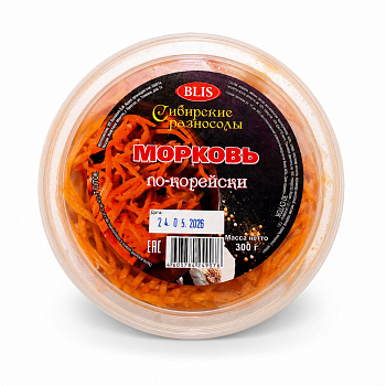 Морковь Сибирские разносолы пикантная по корейски 300гр
