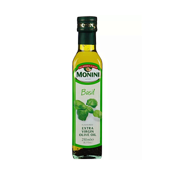 Масло оливковое MONINI базилик 250мл с/б