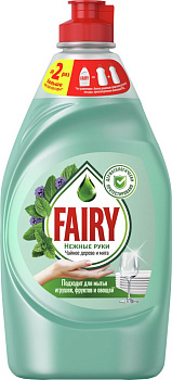 Средство д/посуды FAIRY Нежные руки Чайное дерево и мята 450мл