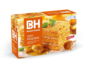 Торт бисквитный BAKER HOUSE Медовик 350г