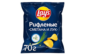 Чипсы LAYS Сметана лук 70г