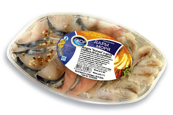 Ассорти ЭКОР Элитное филе горбуша, сельдь, скумбрия в масле 180г п/б