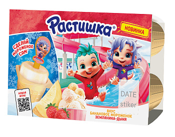 Творог  Растишка земляника дыня 6*45г Продукт без ЗМЖ