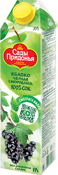 Сок САДЫ ПРИДОНЬЯ яблоко/черная смородина  1л т/п