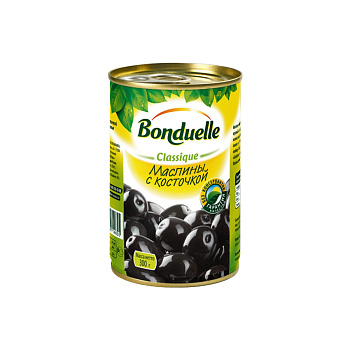 Маслины BONDUELLE черные с/к 314мл ж/б