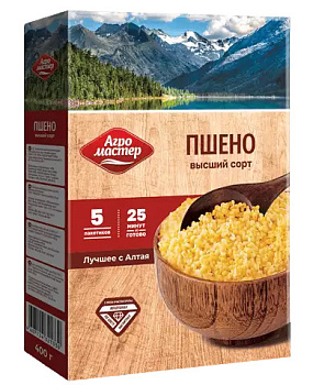 Крупа пшено  АГРОМАСТЕР (5*80г) 400г