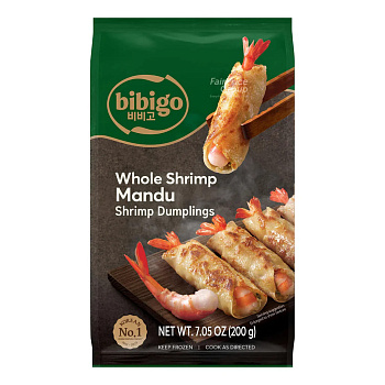 Дамплинги Bibigo с цельной креветкой 200г