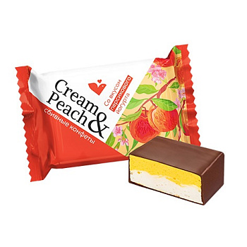 Конфеты СЛАДУНИЦА Cream&Peach (крем/персик)   