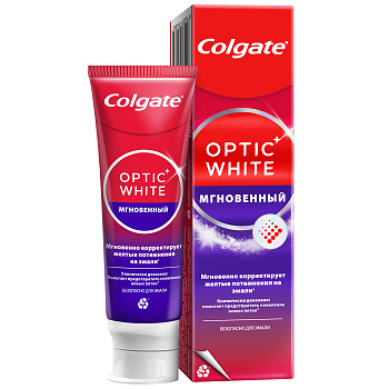 Зуб.паста COLGATE Optic White Мгновенный 75мл