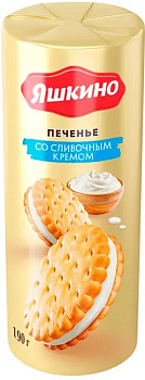 Печенье ЯШКИНО сливочный крем 182/190г 