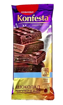 Шоколад КОНФЕСТА молочный 90г