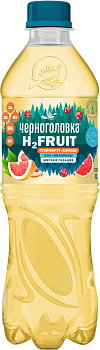 Напиток ЧЕРНОГОЛОВКА Вода+Сок Грейпфрут-Клюква ср/газ 0,5л п/б
