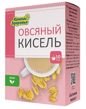 Кисель КОМПАС ЗДОРОВЬЯ овсяно-льняной Овсяный 150гр