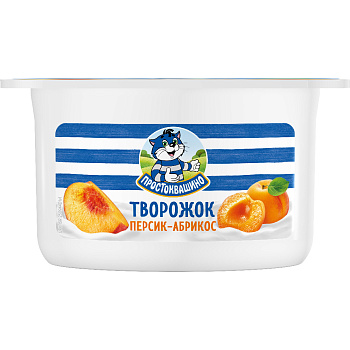 Продукт творожный Простоквашино Персик абрикос 3,6% 110г