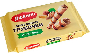 Трубочки вафельные ЯШКИНО Ореховые 190г 