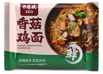 Лапша быстрого приготовления KEO большая порция со вкусом курицы пакет 132г