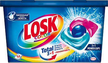 Средство д/стирки Лоск Капс Колор 12шт