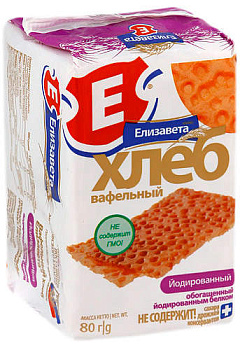 Хлеб вафельный ЕЛИЗАВЕТА йодированный 80г