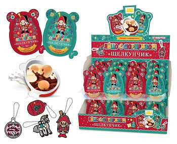 Пластиковое яйцо КОНФИТОЙ  Щелкунчик с сюрпризом 12г