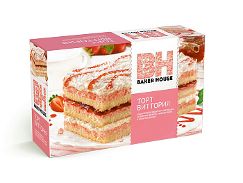 Торт бисквитный BAKER HOUSE Виттория 350г