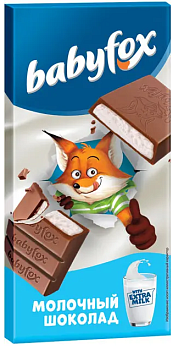 Шоколад Babyfox молочный 90г
