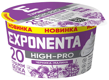 Продукт EXPONENTA HIGH-PRO со вкусом черника-малина 160г