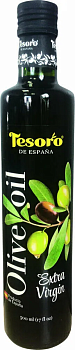 Масло TESORO Extra Virgin оливковое 500мл с/б