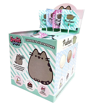 Карамель SWEET POPS PUSHEEN круглая  на палочке 10 г