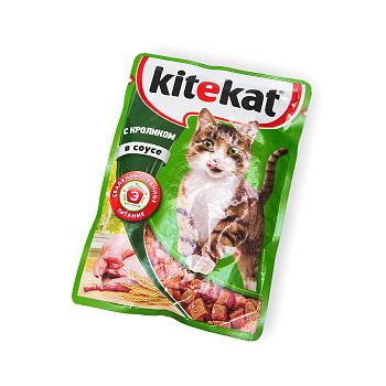 Корм KITEKAT Кролик в соусе 85г 