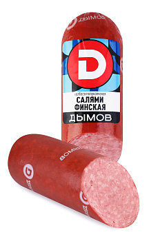 Салями ДЫМОВ Финская в/к 330г в/у