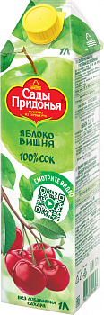Сок САДЫ ПРИДОНЬЯ яблоко/вишня восст. 1л т/п