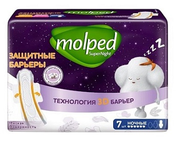 Прокладки MOLPED Ночные 7шт