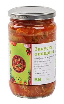 Закуска овощная ВКУСВИЛЛ Аджапсандал низкокалорийная 380г