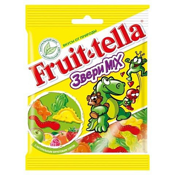 Мармелад FRUIT-TELLA Звери Микс 150г
