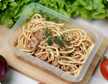 Макароны по-флотски с курицей 200г/СПРС