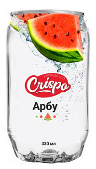 Напиток газированный Crispo со вкусом Арбуза 0,33л ж/б