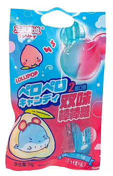 Конфета леденцовая на палочке Lolli Popсо со вкусом персика 78гр Китай