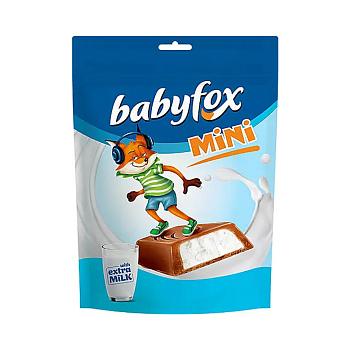 Конфеты ЯШКИНО BABYFOX c молочной начинкой 120г