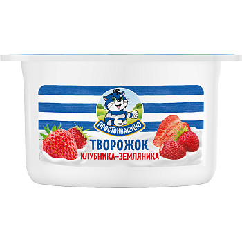 Продукт творожный Простоквашино Клубника - Земляника 3,6% 110г