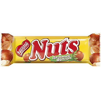 Батончик шоколадный NUTS 50г
