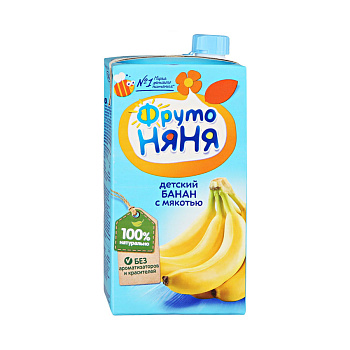 Нектар ФРУТОНЯНЯ банан с мякотью 0,5л т/п