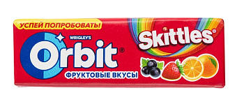 Жевательная резинка ORBIT Skittles 20г