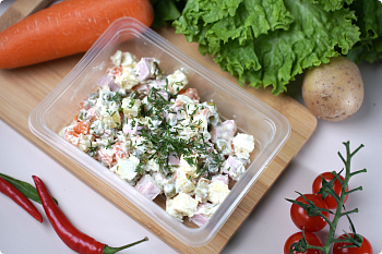 Салат Оливье с колбасой 150г/СПРС