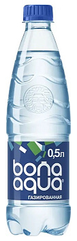 Вода питьевая BON AQUA газированная 0,5л п/б