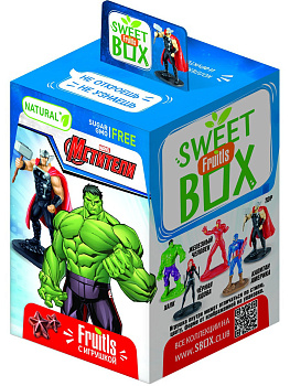 Фруктовые пастилки СВИТБОКС DISNEY MARVEL FRUITLS с игрушкой в коробочке 5г 